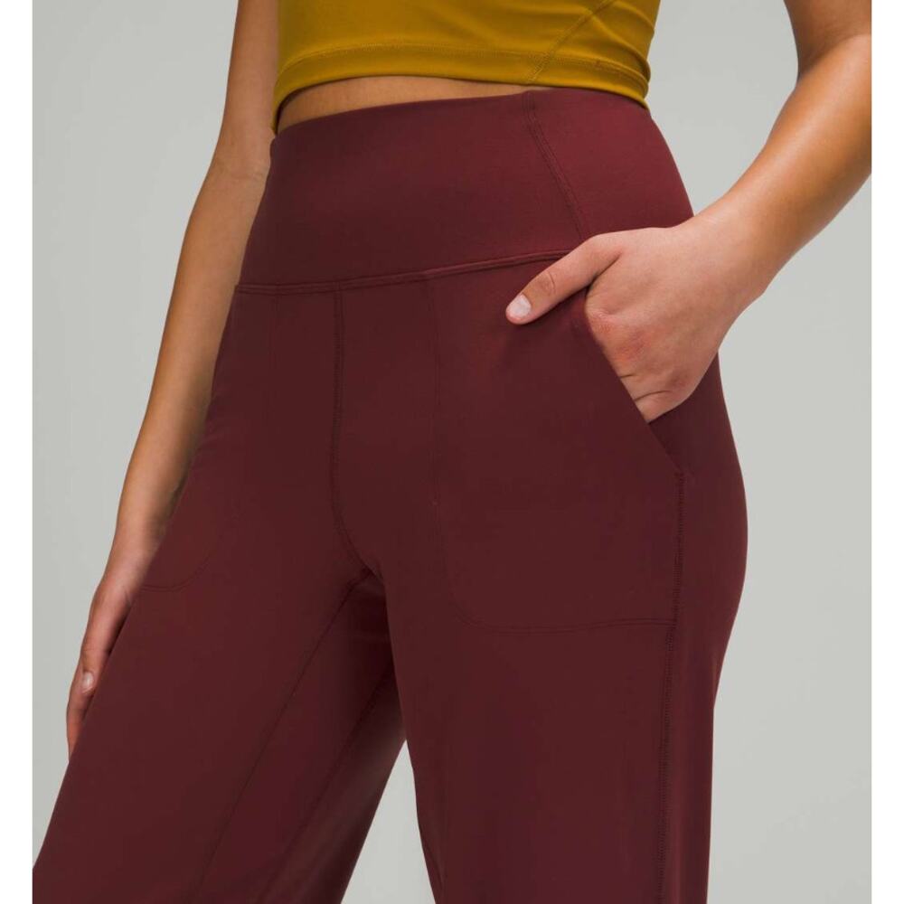 Lululemon Align High-Rise Wide Leg Crop 23" maroon - Picture 3 of 3